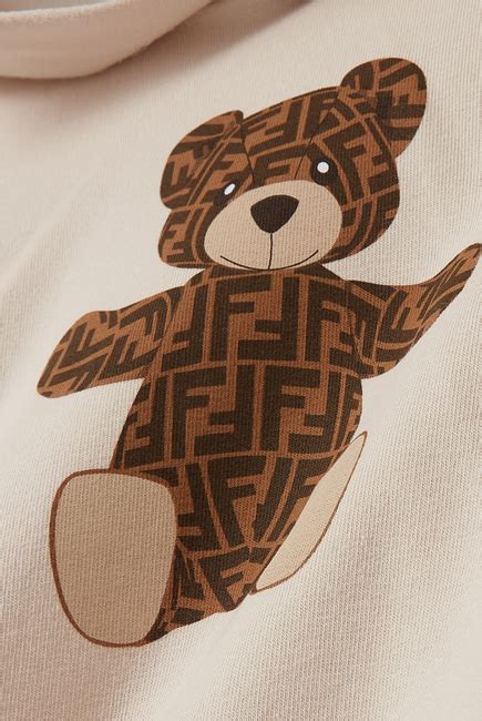 fendi teddy bear hoodie|Fendi hoodie for men.